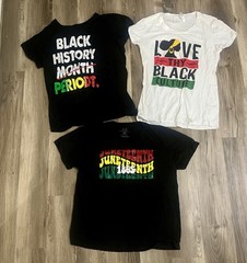 3x Black Pride History Month Juneteenth T-Shirt Shirts Size 3xl And Large