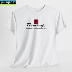 Fleming’s Prime Steakhouse Logo Black/Navy/Sport Grey/White/Choco T-Shirt S-5XL