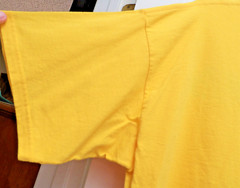 Embroidered CATS. Tshirt . Sz XL . Unisex . Cotton . Lovely Sunflower Yellow