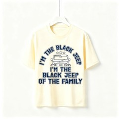 I’m The Black Jeep Of The Family Offroad Vintage Graphic Unisex Sleeve T-Shirt
