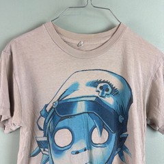 Gorillaz 2011 T Shirt Rare Blue/Gray Band Grunge Skate Men XS Distressed Y2K Vtg