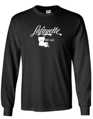 Lafayette Louisiana State T-Shirt Long Sleeve Graphic Tees Unisex apparel