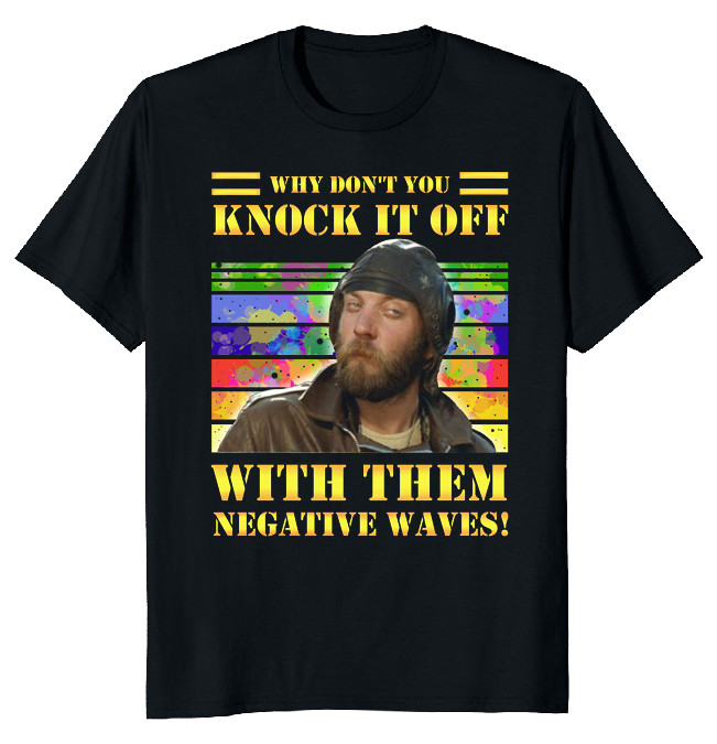 NEW LIMITED Negative waves design! Classic Funny Novelty Tee