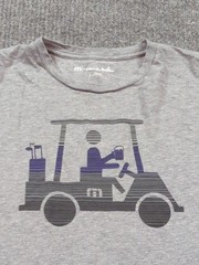 Travis Mathew Shirt Mens Large Gray Golf Short Sleeve Casual Graphic Tee Cotton