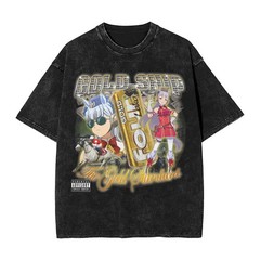 Uma Musume Copano Rickey Hip Hop 7Vintage T-Shirt Streetwear Cotton Printed