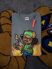 Supreme SS19 Molotov Kid Tee Dark Sage Size M Brand New DS With Tags