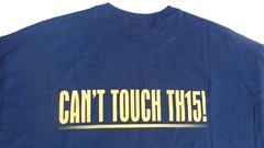BIG CAT TIGER Logo Graphic T Shirt 2015 ‘Can’t Touch Th15!’ Size XL VG Condition