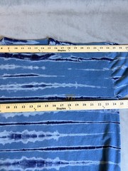 Vintage Hang Ten Men’s XL T-Shirt Blue Tie Dye Striped Single Stitch Surf Skate
