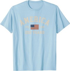 America 250 Years USA United States Flag July 4th 2026 1776 T-Shirt