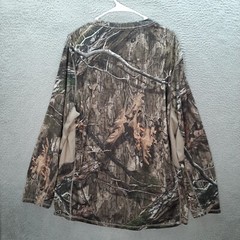 Mossy Oak Shirt Adult XL Camouflage Scent Control Performance Stretch Camo Mens