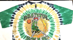 Grateful Dead Dunker Front/Back Graphic Multicolor Tie Dye T-Shirt Size XL New