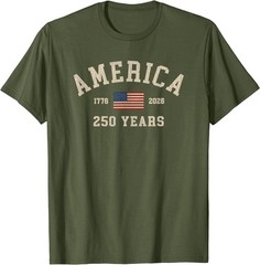 America 250 Years USA United States Flag July 4th 2026 1776 T-Shirt