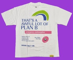 That’s A Awful Lot Of Cough Syrup Plan B Graphic Logo White Men’s T-Shirt XL