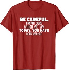 Be Careful I’m Not Sure Which Me I Am Today Gift Unisex T-Shirt