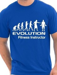 Evolution Of Fitness Instructor Funny Adult Mens T-Shirt Birthday Gift S-XXL