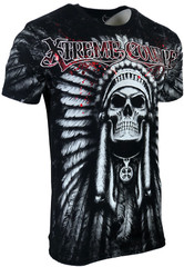 XTREME COUTURE by AFFLICTION Men’s T-Shirt PALA Skull Black Tattoo S-5XL