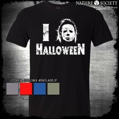 I Love Halloween Michael Myers Shirt Heart Friday The 13th Halloween Scary Movie