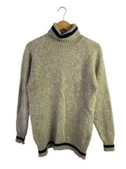 Other Brands QUEENHUNTER Knit Sweater (Thick) Large Wool Gray Solid Color