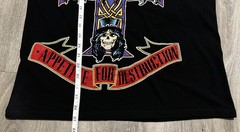 GUNS N’ ROSES APPETITE FOR DESTRUCTION CROSS LOGO T-SHIRT Size Medium