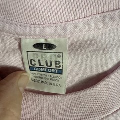 3X Pro Club Heavyweight T-Shirt Blk/Wht/Pink Men’s Crew Neck Short Sleeve Size L