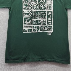 Vintage Roma Shirt Mens XL Green Italy Tourist Souvenir Colosseum Graphic 90s