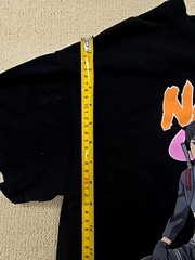 Naruto Shippuden Oversize Black T-Shirt Sasuke Sakura Short Sleeve Unisex
