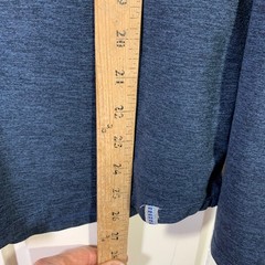 Marine Layer Weekend Sport Men Blue Henley Shirt Large Preppy Casual Minimalist