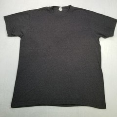 Shaka Active Men’s Dark Gray Soft Spun Cotton Crew Neck Basic T-Shirt Size XL