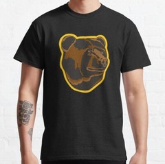 Boston Hockey Team Bruins Graphic Image T-Shirt Size S-5XL