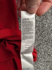 New Look Men T-Shirt Medium Red 100% Cotton Plain Crew Neck Short Sleeve Top M