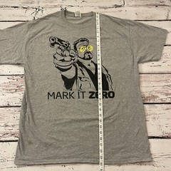 Vintage The Big Lebowski Walter Sobchak Mark It Zero Movie Promo Size XL Gray