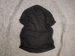 Vintage Prada Authentic All Black Tab Elastic Cotton Blend classic T-shirt Tee