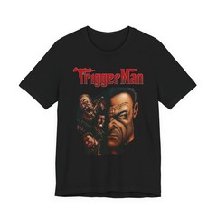 Trigger Man PS2 XBOX GC 2000s Retro Cover Art Unisex Jersey Short Sleeve Tee