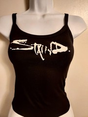 Staind Crop top Glitter staind shirt staind Tank Top Cropped Tank Size XXs-2x