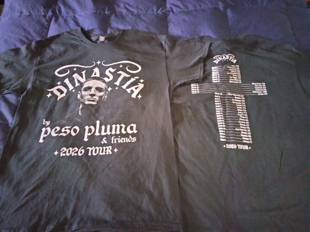 *BOGO* NEW Dinastia by Peso Pluma & Friends 2026 Concert Tour T-shirts ~ 2 LARGE