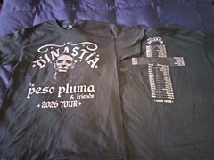 *BOGO* NEW Dinastia by Peso Pluma & Friends 2026 Concert Tour T-shirts ~ 2 LARGE