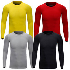 Men Sport Long Sleeve Underwear Johns Winter Thin Basic Crew Top Shirt No Plush