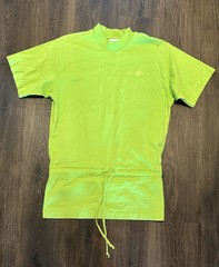 Y2K Vtg Green Nike Silver Tag Tab T Shirt Tee Drawstring Vintage RARE