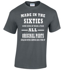 Born In The Sixties 60’s Mens T-Shirt Party Birthday Fathers Day Christmas Gift