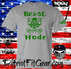 T-shirt,Beast Mode,Wolf,Exercise,Wellness,Fitness,Goal,#BeastMode,Motivation,,