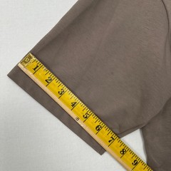 Uniqlo U AIRism T-Shirt Oversized Cinnamon Brown Men’s Size M Cut Hem