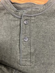 L.L.Bean Two Layer Henley Shirt Mens XL Regular Green Wool Blend Base Layer