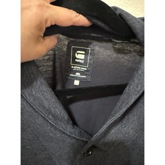 G-Star RAW Mens Shawl Button Neck Long Sleeve Top Shirt