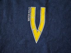 Santa Monica High School SAMOHI Vikings Water Polo Vintage T Shirt Blue cotton L