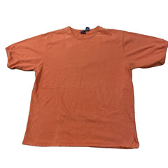PROSPIRIT Shirt Men L Orange Grunge Skate Tee Knit Thick Stitch Hem Halloween L