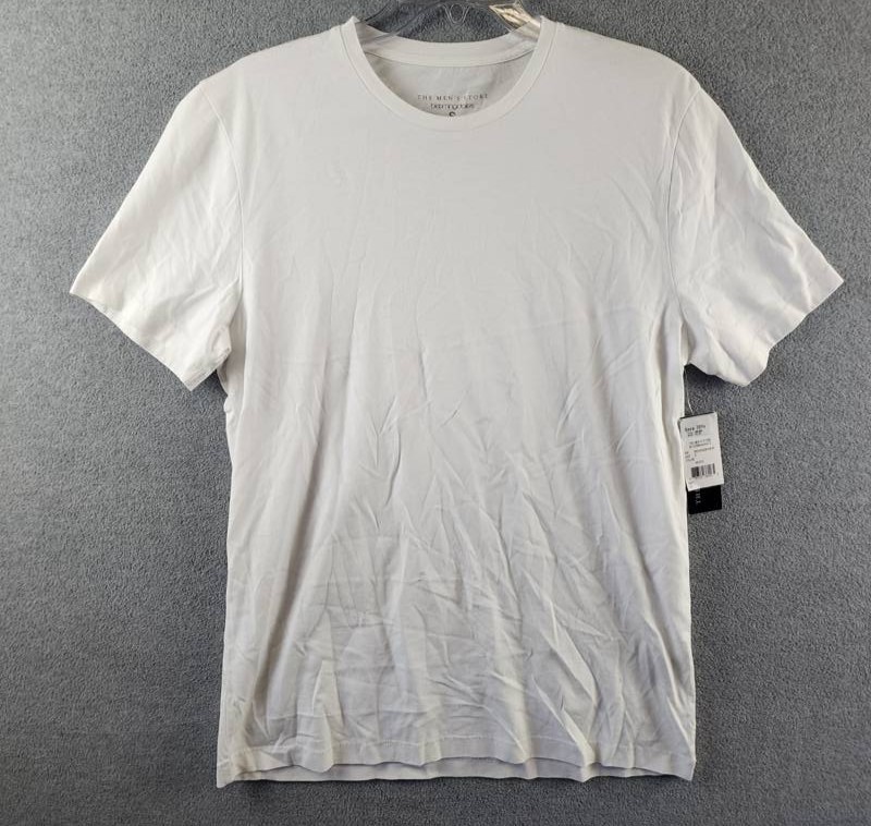 The Men’s Store at Bloomingdale’s Supima Cotton Tee S White Crew Neck Pullover