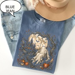 Ghost Swinging On Swing Shirt Haunted House Halloween Spooky Season Gift Tee