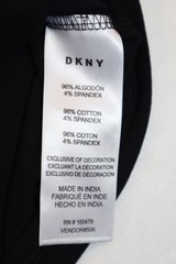 DKNY Shirt Men’s Size L Black White Logo Shoulder Panel Short Sleeve Tee Crew