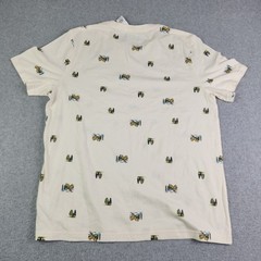 Old Navy T-Shirt Mens Large Cream Mountain Tree Print Soft-Washed Short Sleeve
