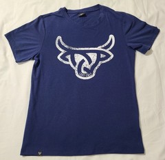 Lost Calf Angus Shirt Unisex Sz Small Blue Natural Born Cowboy Western Gear Tee